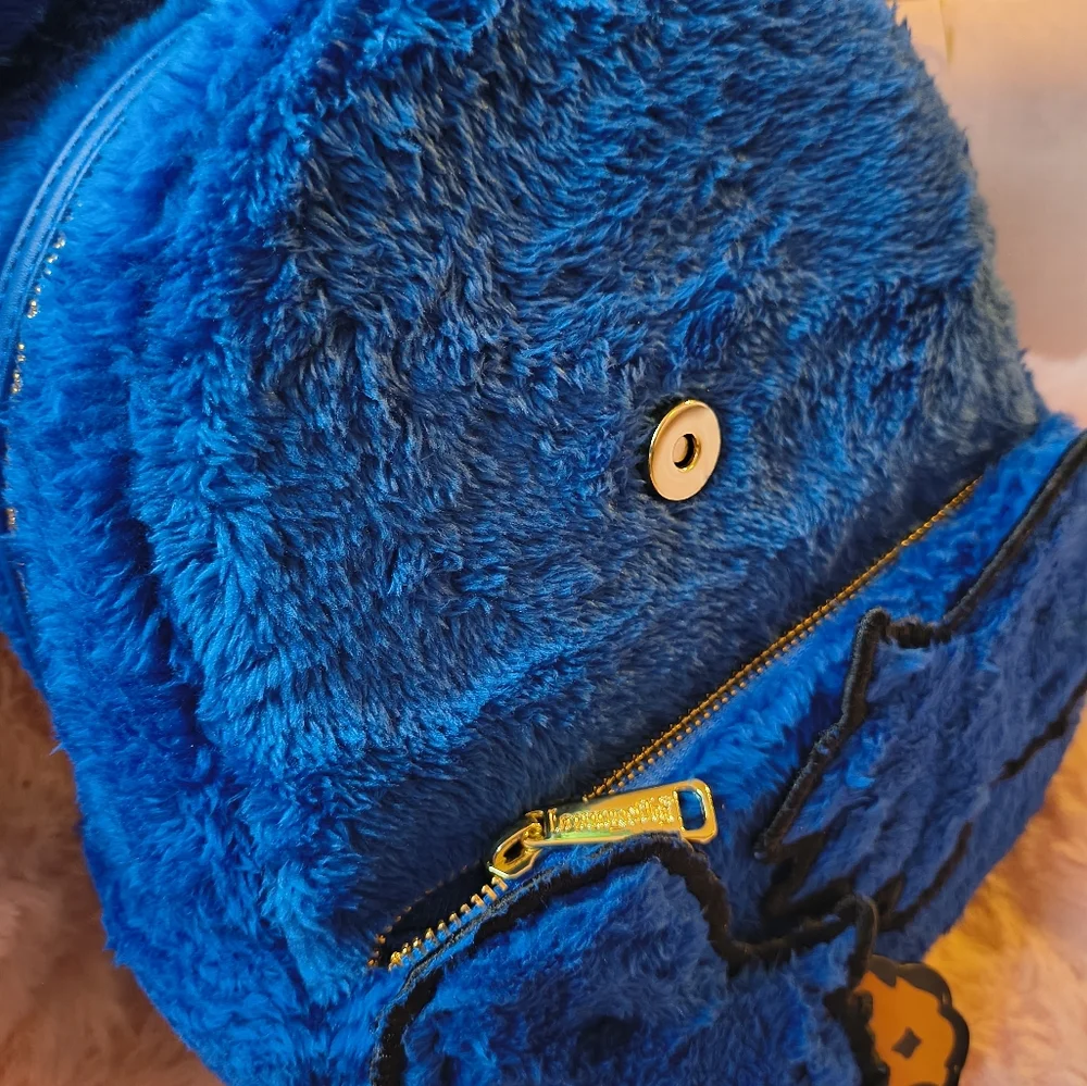 Loungefly Blue Cookie Monster Mimi back Pack Disney
